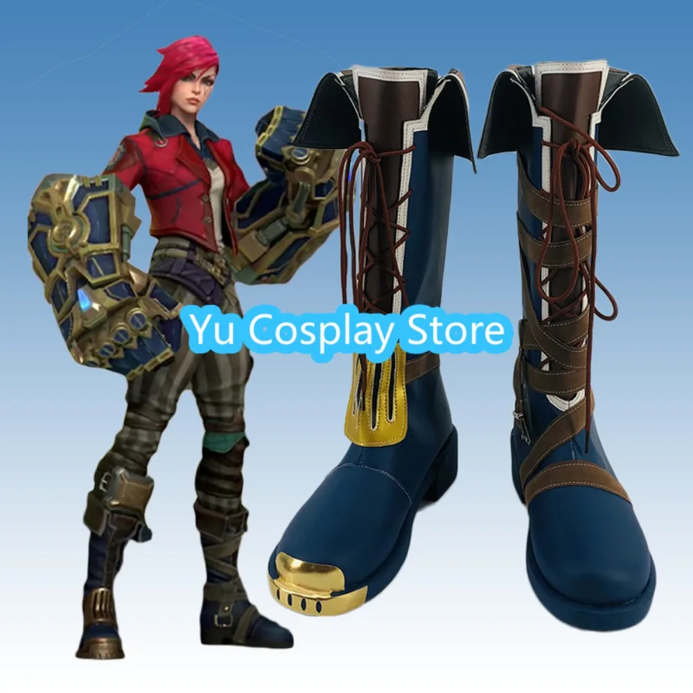 

Yu Косплей Магазин League Of Legends Arcane Vi Обувь для косплея Аниме Обувь для косплея Сапоги Костюмы на Хэллоуин Реквизит