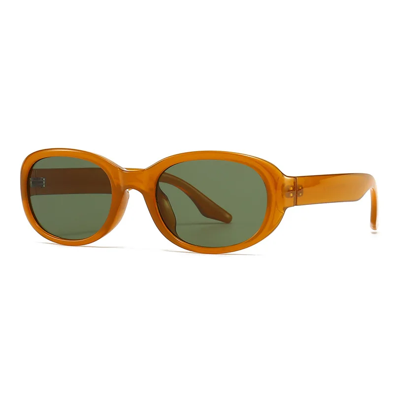 55869 Vintage Oval Sonnenbrille Frauen Marke Designer Brillen Rahmen Damen Schwarz Sonnenbrille Retro Brillen Brillen