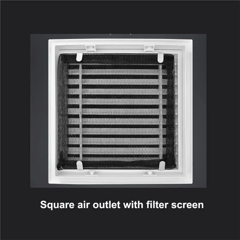 A26F-Can Opener A 350X350mm Return Air Outlet Louver Ventilation Filter Vent With Insect-Proof Mesh
