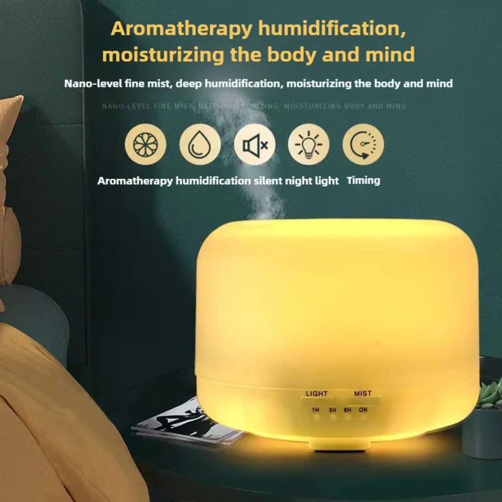 Диффузор эфирного масла 500 мл с дистанционным управлением 4-в-1 ультразвуковой увлажнитель для ароматерапии испаритель USB без DPA