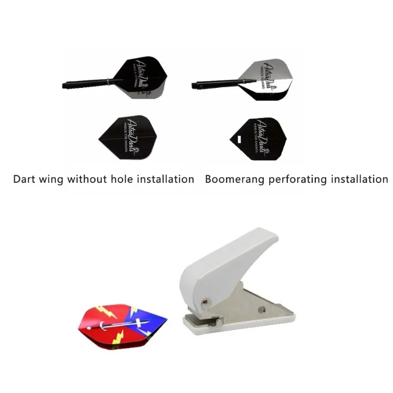 Dart Wing Punch Tool - Professional Darts Flight Hole Puncher Metal Accessory