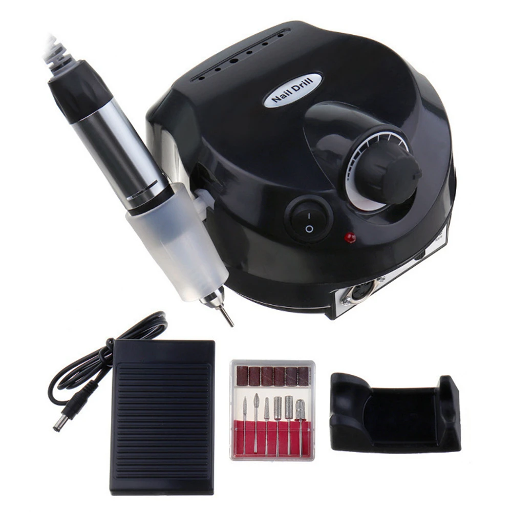 35000RPM Electric Nail Drill Set Professional Manicure Remover Machine Accessories Low Noise Trimming Kit Set Nail Filing Tools