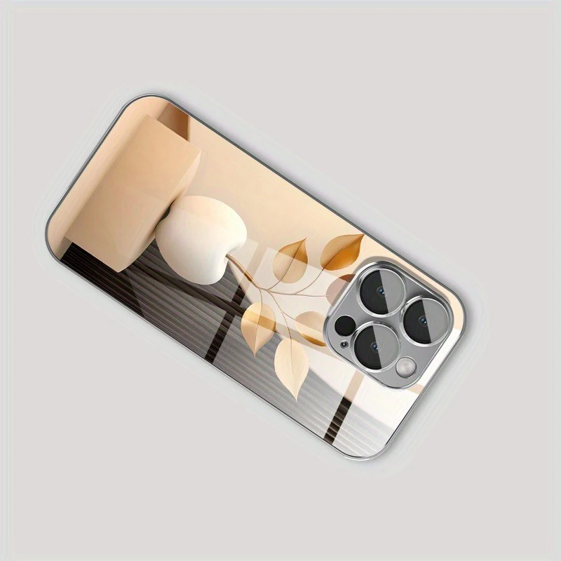 아트 트리 가지 무늬 애플 패턴 전기 도금 삼성 갤럭시 S25 S24 S23 울트라 플러스 FE 강화유리 케이스