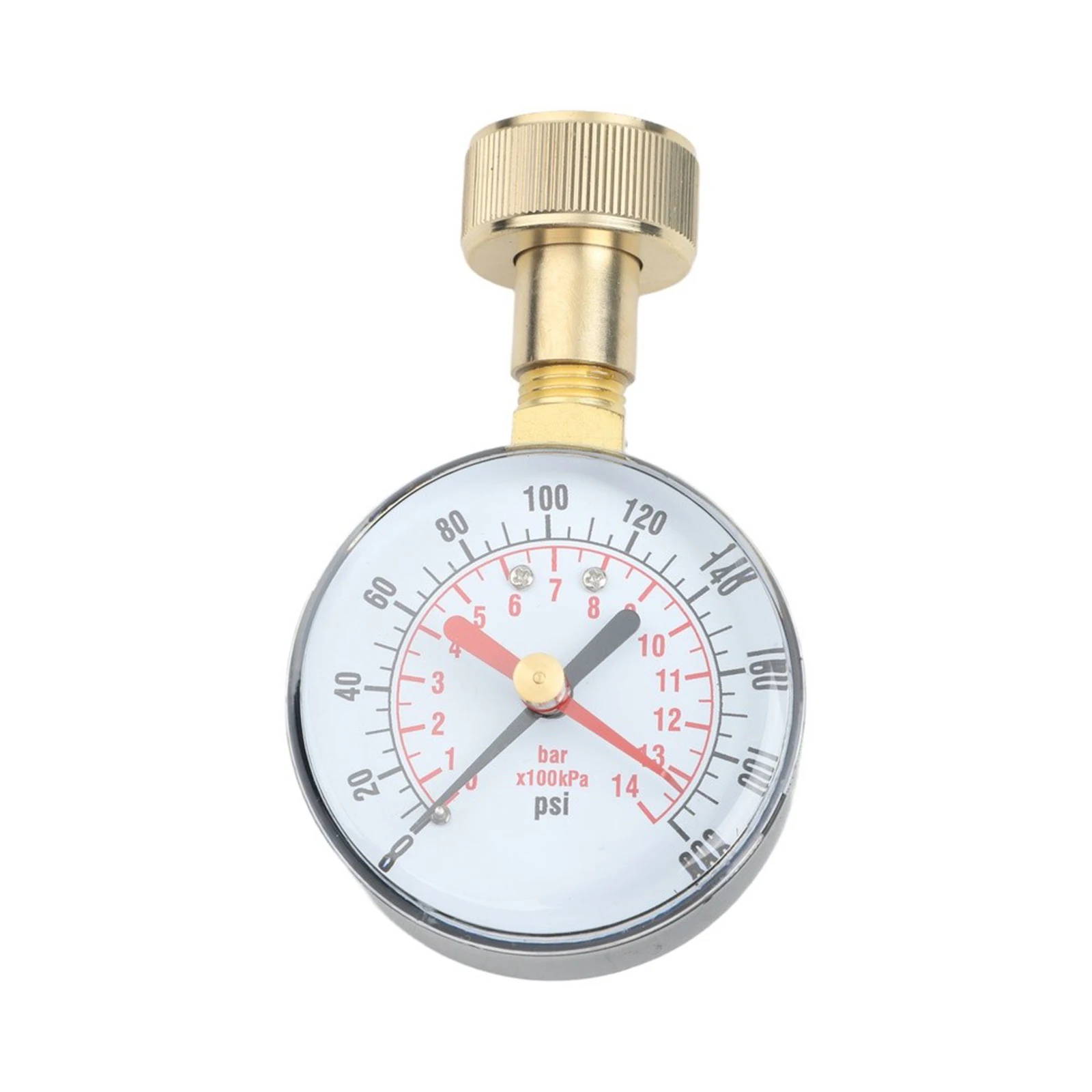 Water Pressure Tester 2.5 Inch For Dial with Brass Thread and Stainless Steel Body for Frequent Field or Home Use