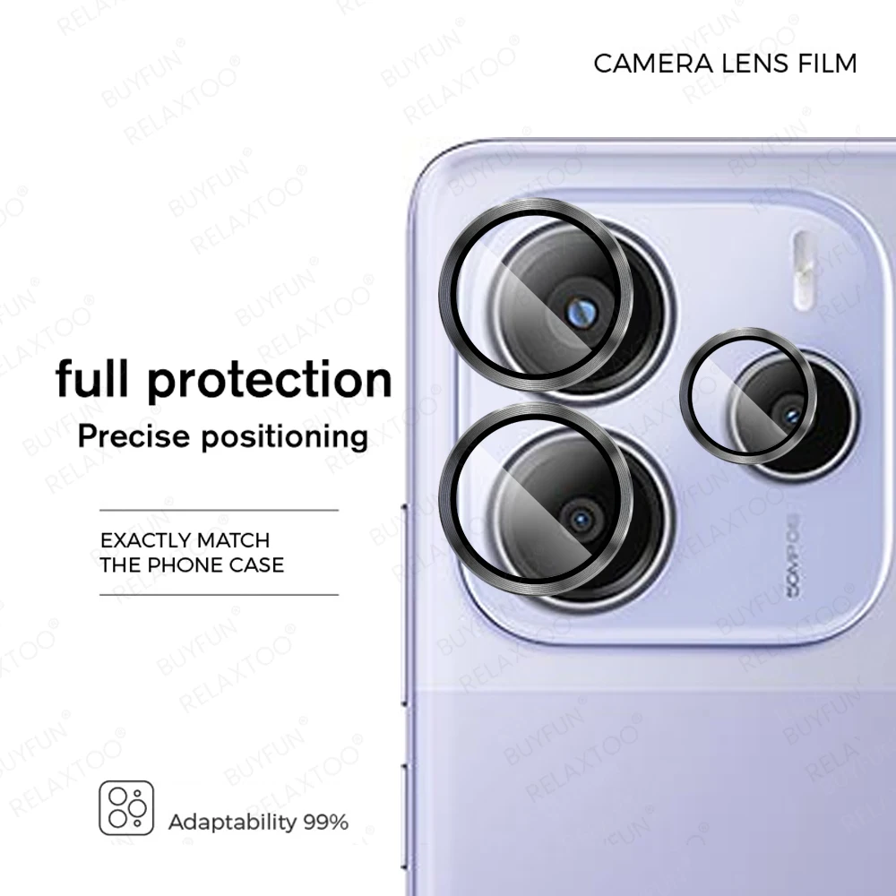 For Xiaomi Redmi Note 14 Pro 5G Eagle Eye Lens Ring Cover Case Aluminium Alloy Rredmy Note14 4G 14pro Note14pro Glass Protector