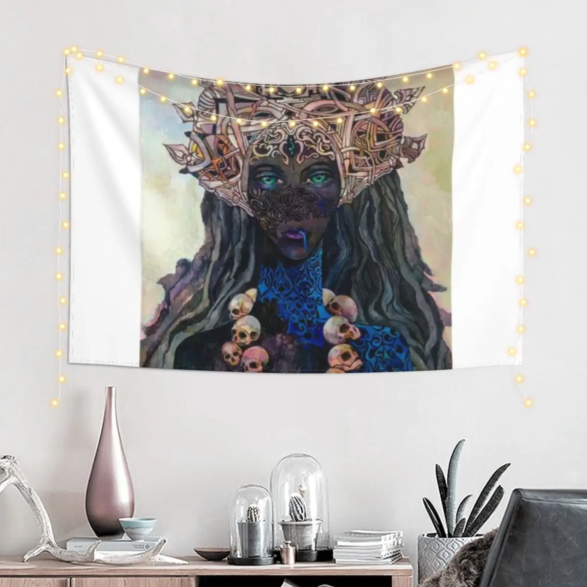 The Goddess Maha Kali Ma Tapestry Aesthetic Home Decor Bedroom Decor Aesthetic Tapestry