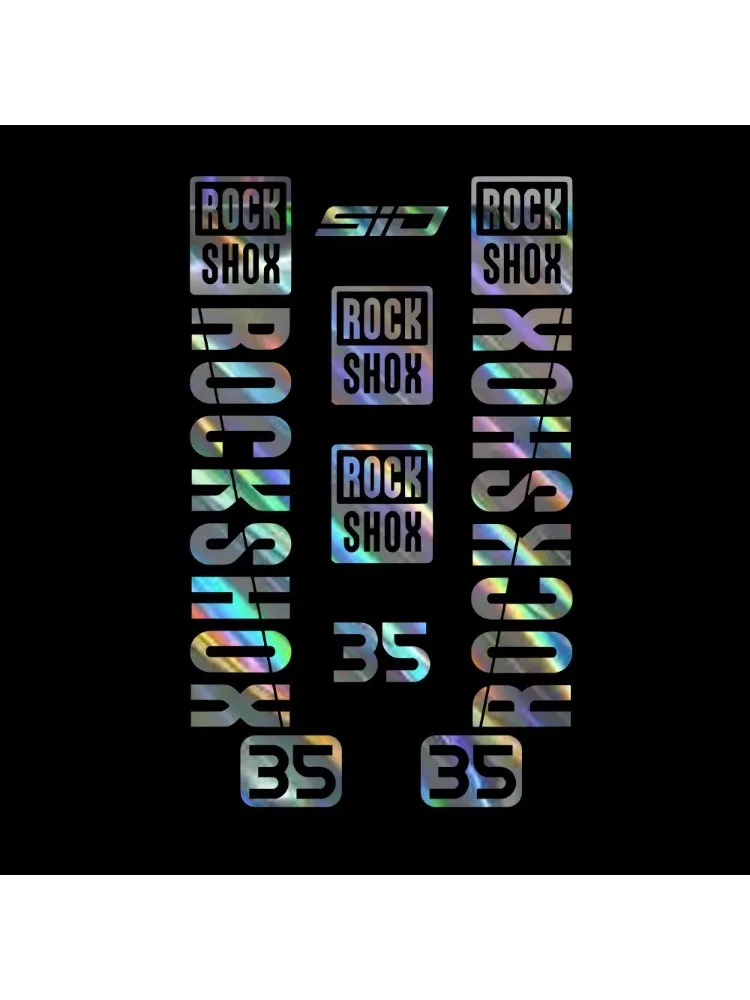 AliExpress NONE 1SET Mountain Bike Fork Decals  Waterproof Vinyl Stickers Holographic Colorful Accessory Multi-color Options