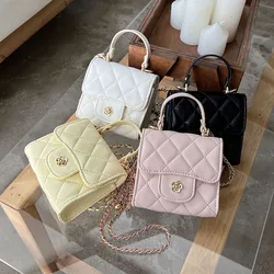 Borsa a tracolla da donna di nuova moda borsa a catena borsa a tracolla Versatile per il tempo libero da donna tendenza piccola consistenza fresca Mini piccole borse quadrate