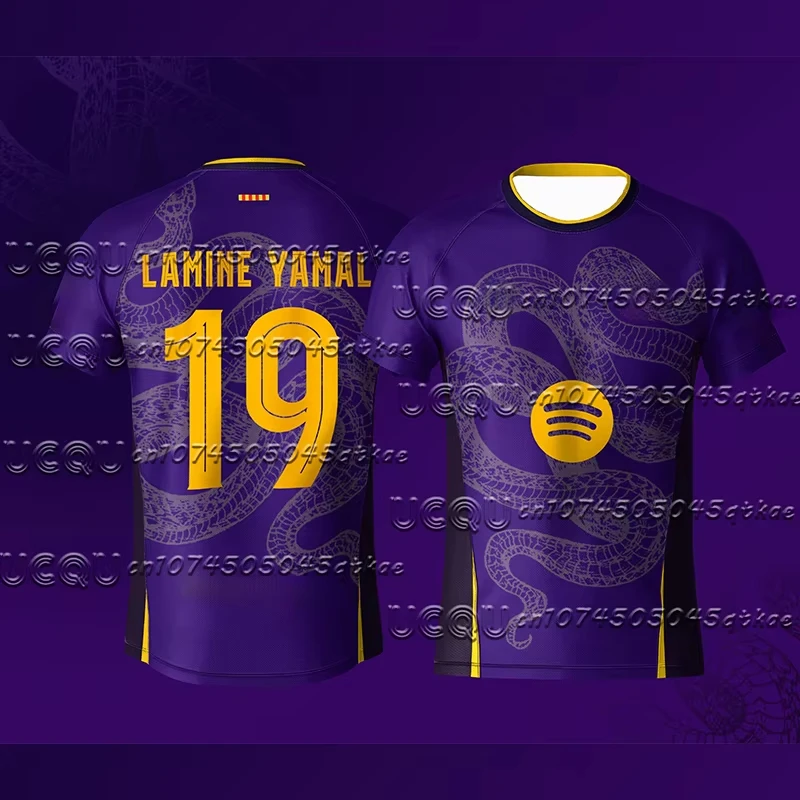 

2025 New Sports Football Shirt Spanish Superhero No. 19 Yamal Kids_Adults Short Sleeve Man Women T-Shirt Large Casual Shirt
