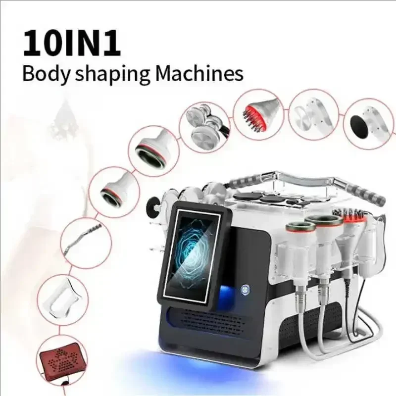 

10 in 1 Body Sculpt Fast Weight Loss Cellulite Remover Body Sculpting 448k Cet Ret EMS Vacuum Cavitation Device