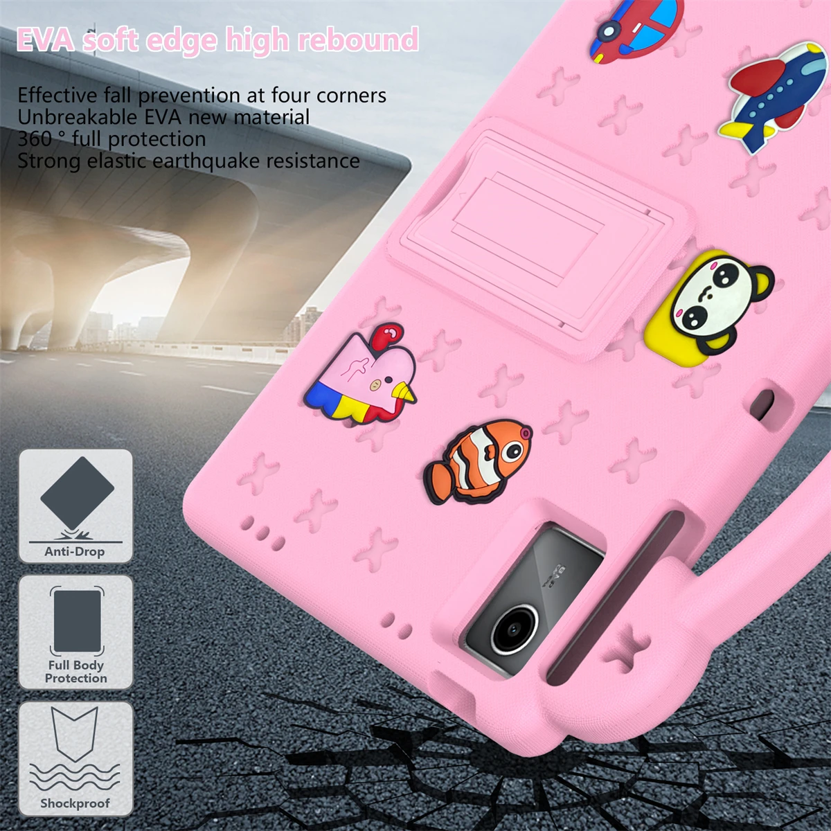 Funda infantil para Lenovo Tab M11 2024 (11 pulgadas), carcasa protectora de mano EVA a prueba de golpes para Lenovo Tab M11 2024, 11"