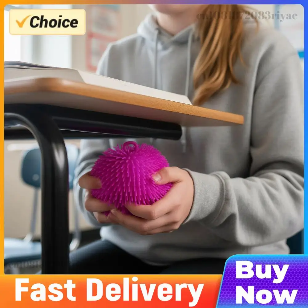 

Rubber Stretchy Spike Ball with Lights Stretchable Tentacles Cool Ball for Boys Girls Fun Classroom Prizes Party Favors