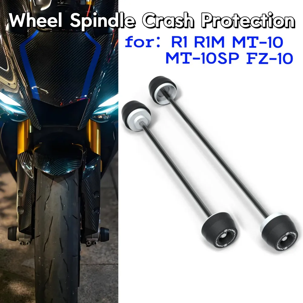 

Для Yamaha R1 R1M FZ-10 MT-10 MT-10SP 2015-2024 мотоциклетная передняя и задняя ступица, ось, трубка, слайдер от столкновений