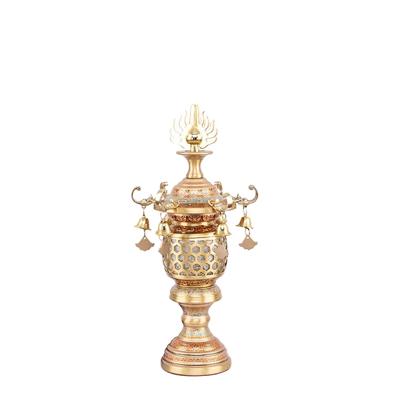 Buddha Front Supply Light All-copper LED Buddhist Hall Lotus Everlight Household Large Plug-in Shrine Light