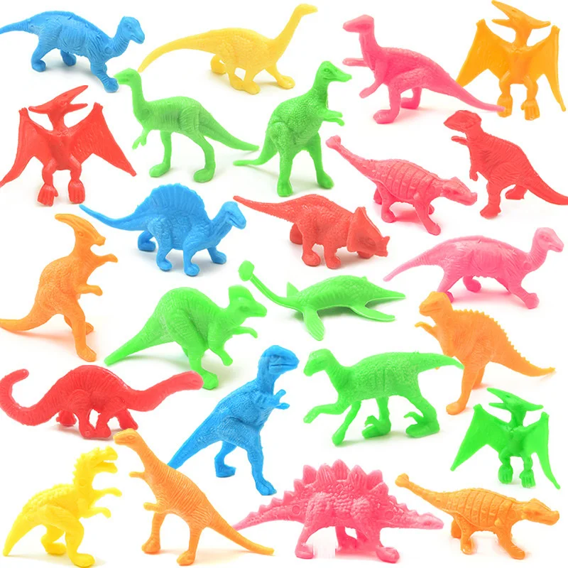 Mini Dinosaur Figures Model for Children, Brinquedos Educativos para Crianças, Pequena Simulação, Figura Animal, Brinquedos para Crianças para Menino, Presente de Aniversário, 60Pcs por Conjunto