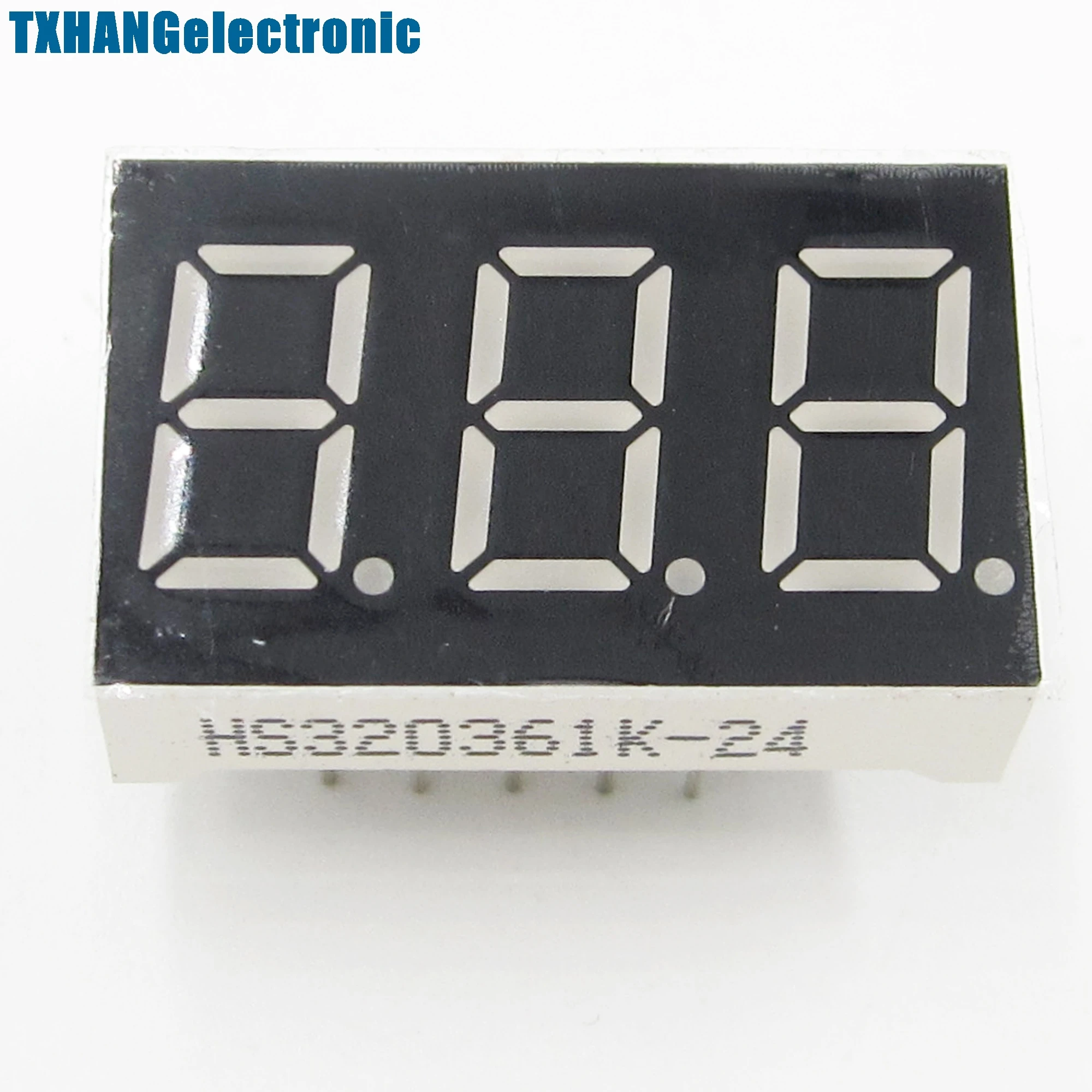 2PCS 0.56 Inch 3 Digit 7 Segment Common Cathode Red Led Display diy electronics