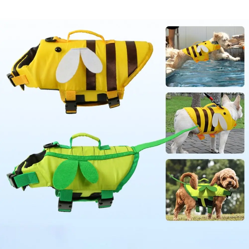 Little Bee Pet Dog Life Jacket Breathable Soft Summer Swimwear Clothes Adjustable Pet Life Vest Harness For Dogs Cats view 2