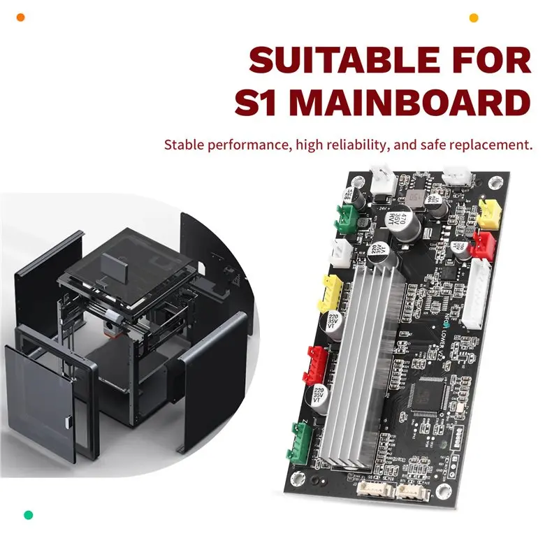 X64A-Mainboard PCBA Lower Computer Motherboard 1Pcs For ANYCUBIC Kobra S1-3D Printer Replacement Part