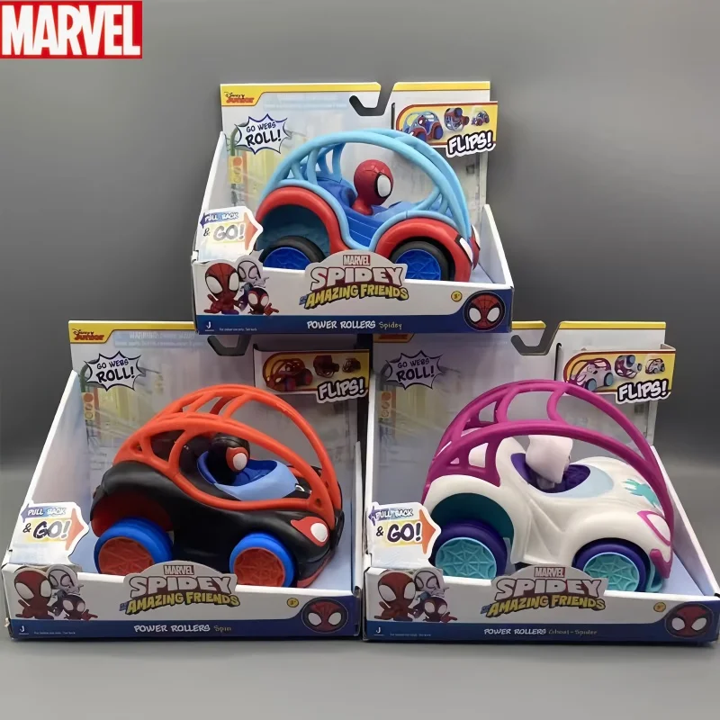 

Original In Stoch Spiderman Superhero Spidey And His Amazing Friends Inertial Sliding Toy Car Vehicle Anime Action Figure Gifts