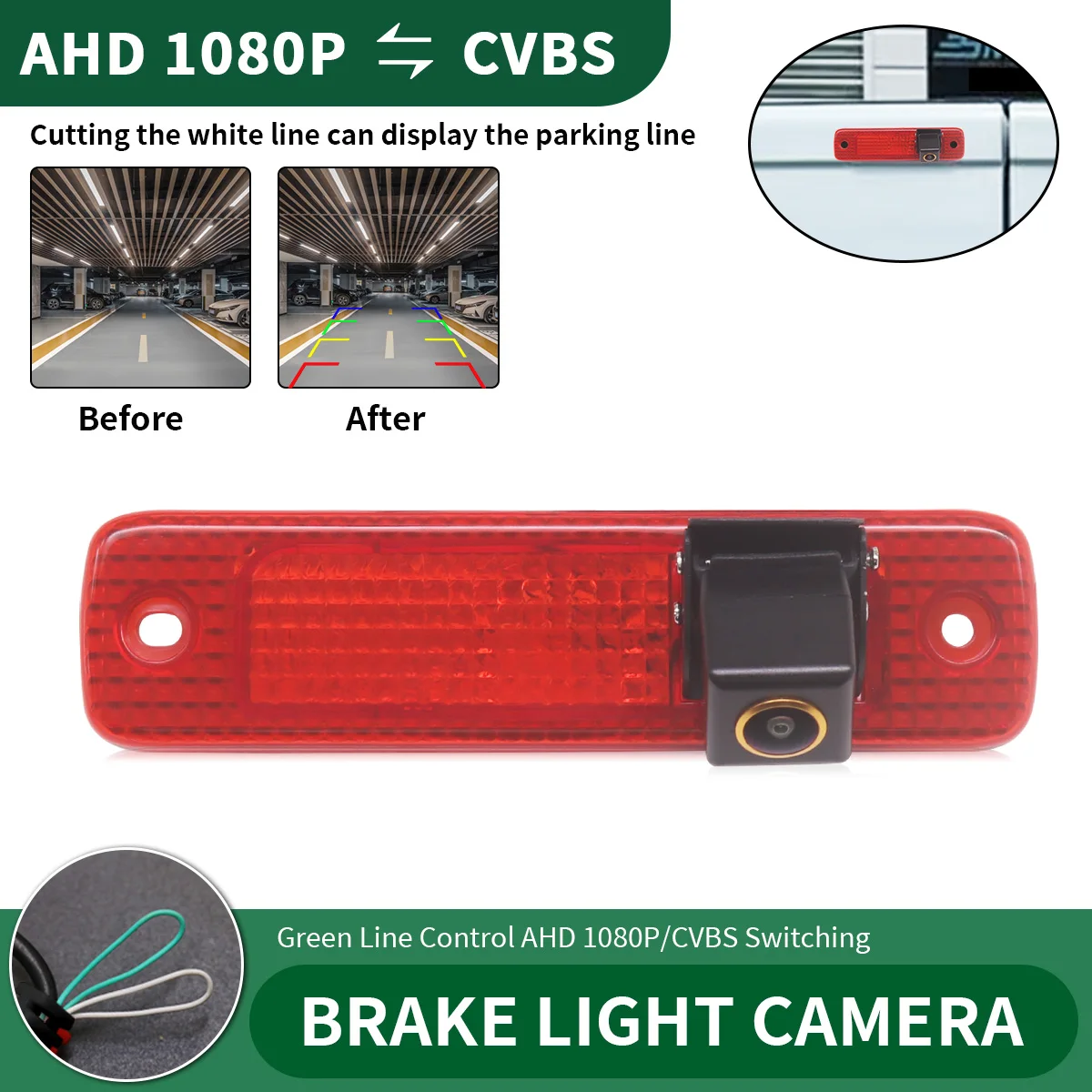 

AHD 1080P CVBS Car Brake light Rear View Reverse Camera For Ford Transit MK7 2006-2013 Night Vision Backup Parking Camera
