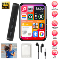 32GB 2.4 Inch Touch Screen Bluetooth 5.4 MP3 Player, HiFi Music Player with Speaker/Recorder/Ebook/Picture