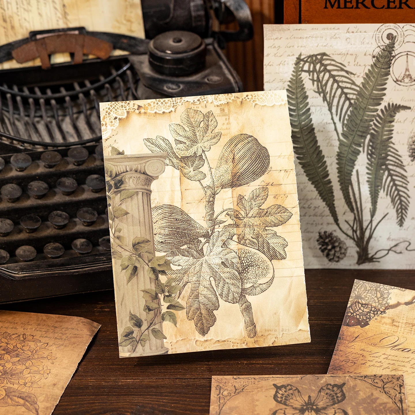 Mr.Paper 1 كتاب خمر نمط دفتر مجموعة الذهب احباط لوحة الكتابة ل الملاحظات اليومية تدوين أوراق القرطاسية الورقية الرجعية #5