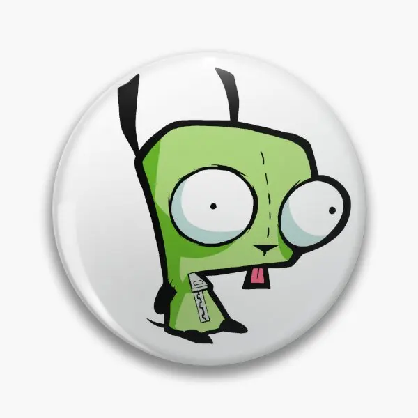 Invader Zim Gir  Soft Button Pin Decor Jewelry Badge Metal Funny Lapel Pin Gift Cute Hat Brooch Creative Cartoon Lover Fashion