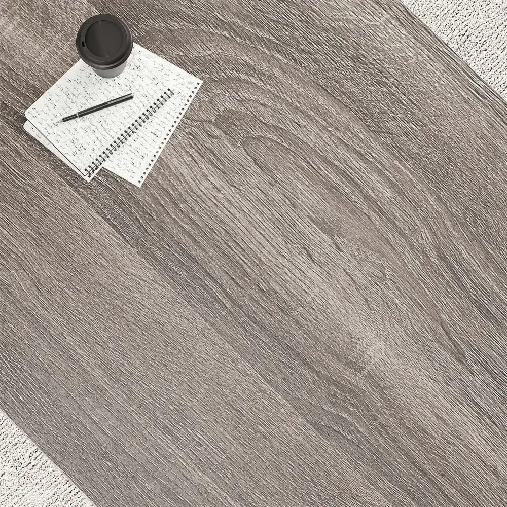 مكتب كمبيوتر رمادي، مكتب مكتب منزلي من الخشب والمعدن الصناعي، مكتب كمبيوتر محمول ريفي للمزرعة للعمل التنفيذي #6