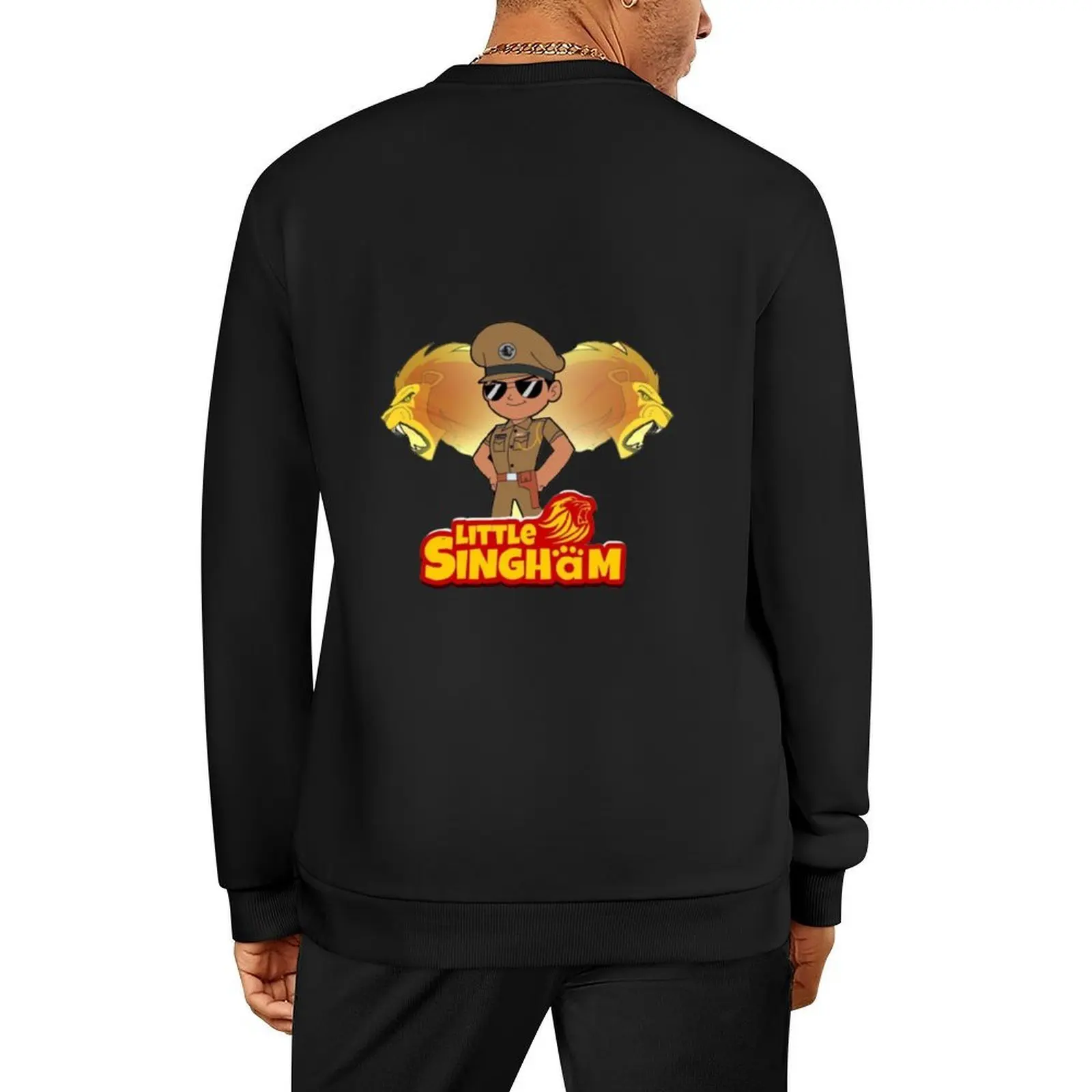 

little singham cartoon Pullover korean style clothes men's sweat-shirt autumn clothes winter clothes sweatshirt men