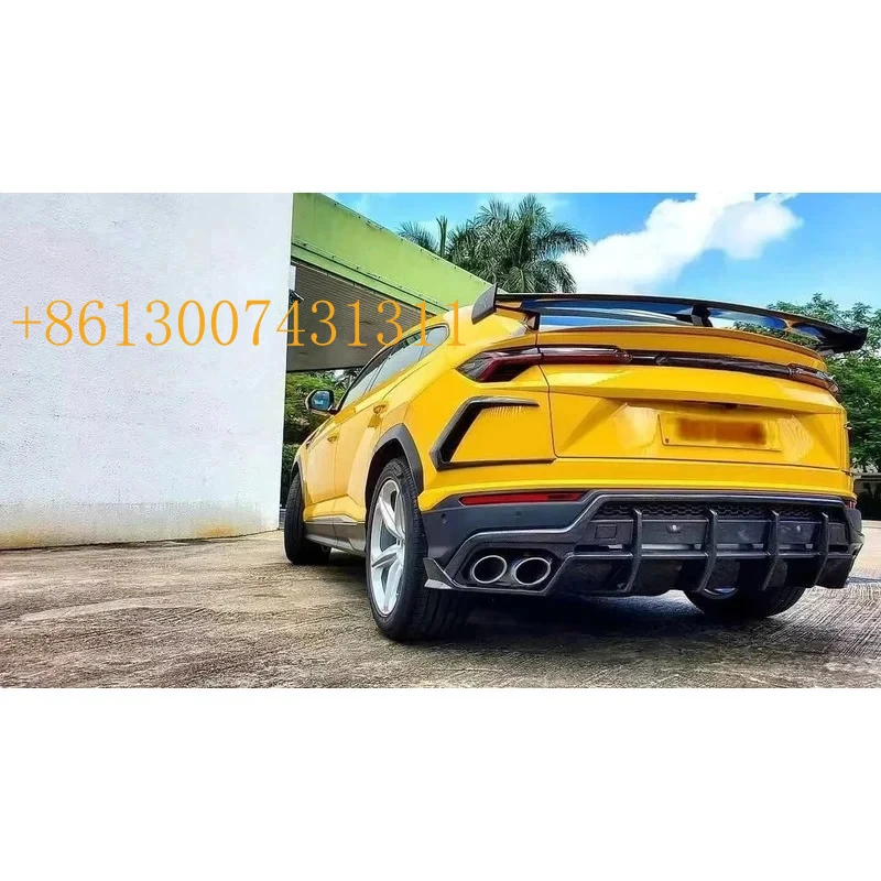 FactoryHigh Quality Carbon Fiber Style Rear Spoiler LM URUS Body Kit Auto Tuning Parts