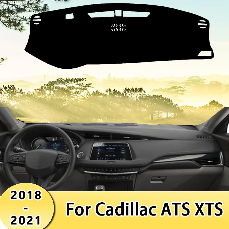 

Крышка приборной панели автомобиля, коврики от солнца, избегайте световых накладок, защитные ковры для панели для Cadillac ATS XTS XT5 ATSL XT4 2018-2021