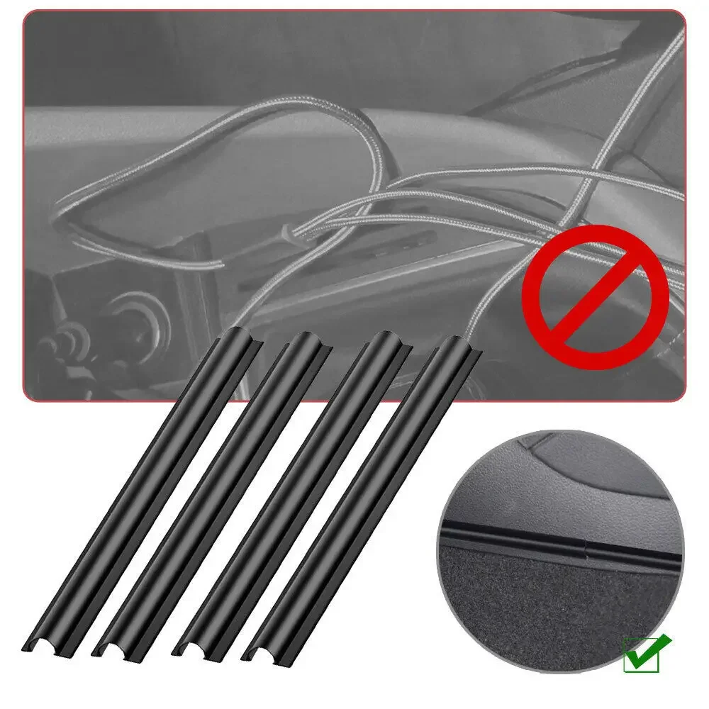 4/8PCS Car Interior Cable Line Sleeve Protector Universal Hidden Wire Cover Clips Data Cable Organizer Clamp Accessories