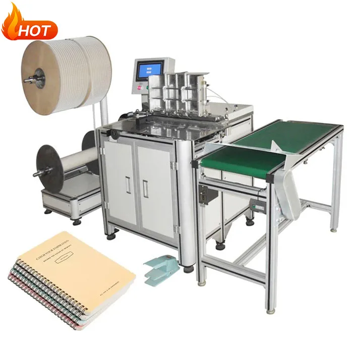 DWC520A Semi Automatic Double Loop Notebook Book Calendar Metal Coil Making Machine Electric Wire O Spiral Binding Machine