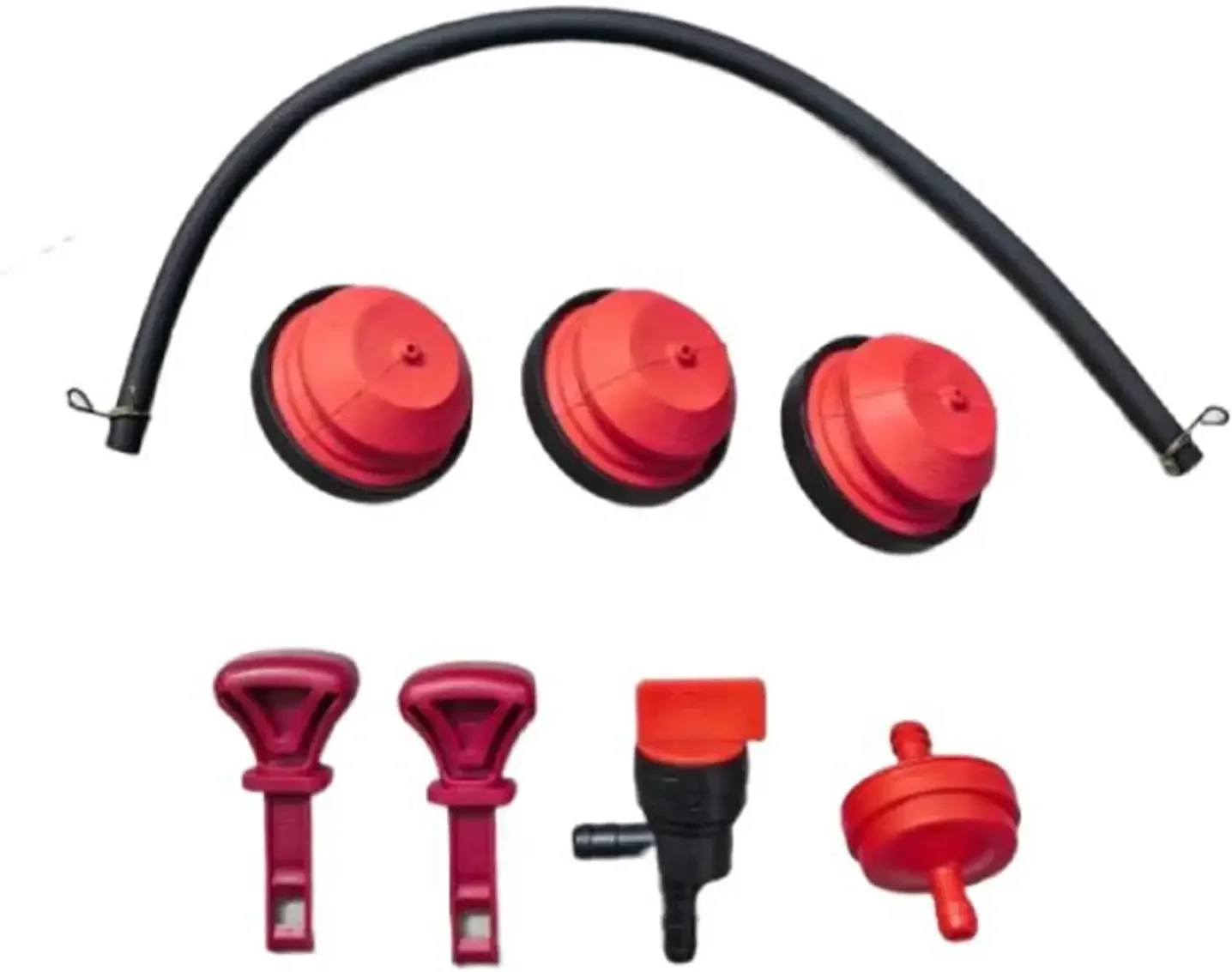 07500111 698181 298090 570682A Snowblower Parts Kit - Ignition Key, Shut Off Valve, Fuel Filter, Primer Bulb Fuel Line