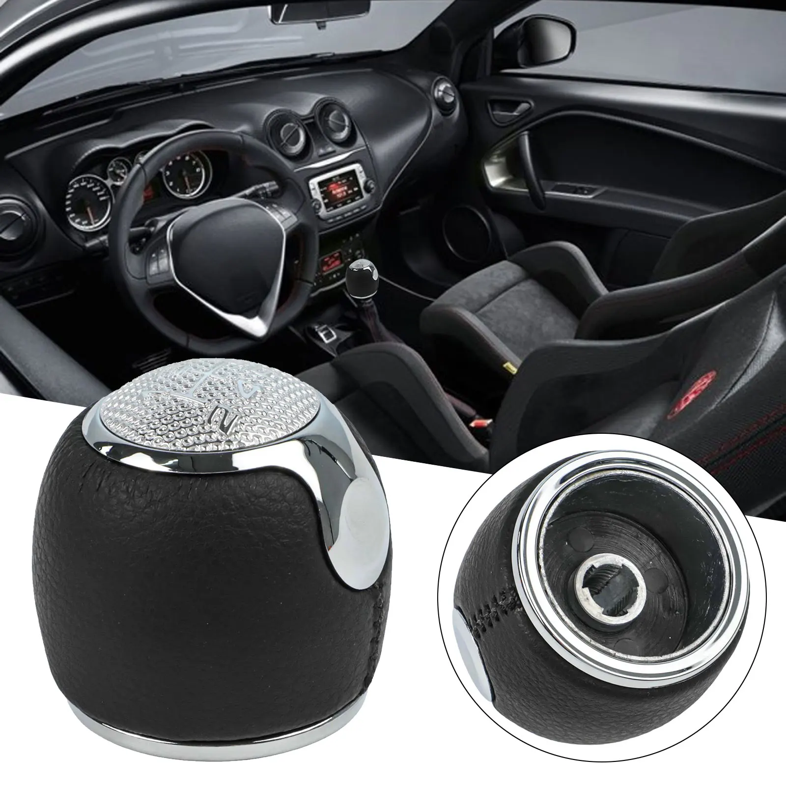 

Скорость 5R для головки кнопки переключения передач Crystal, совместимая с Alfa 147 166 для Mito для улучшенного вождения