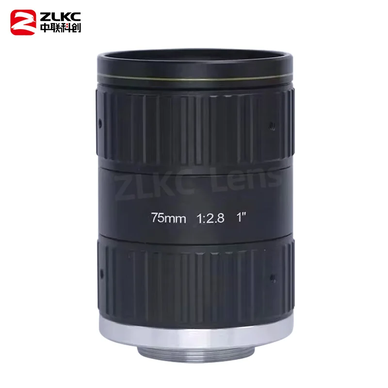 12MP C-Mount 75mm Prime Lens Camera 1'' CMOS Sensors Low Distortion F2.8 fa Lenses for Industrial Inspection Cameras