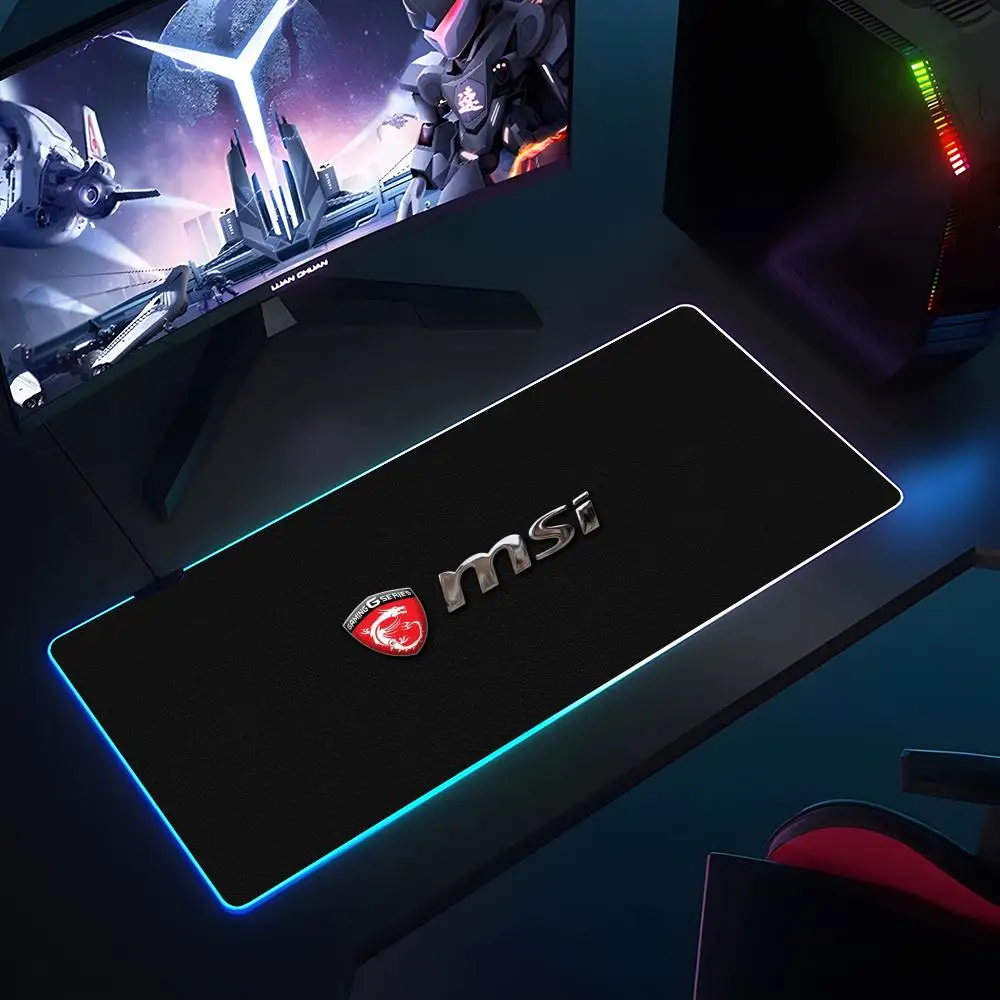 MSI Rgb Mouse Pad RGB Luminous 700X400mm Large Table Pad Encrypted Anti Skid Super Large Mouse Pad