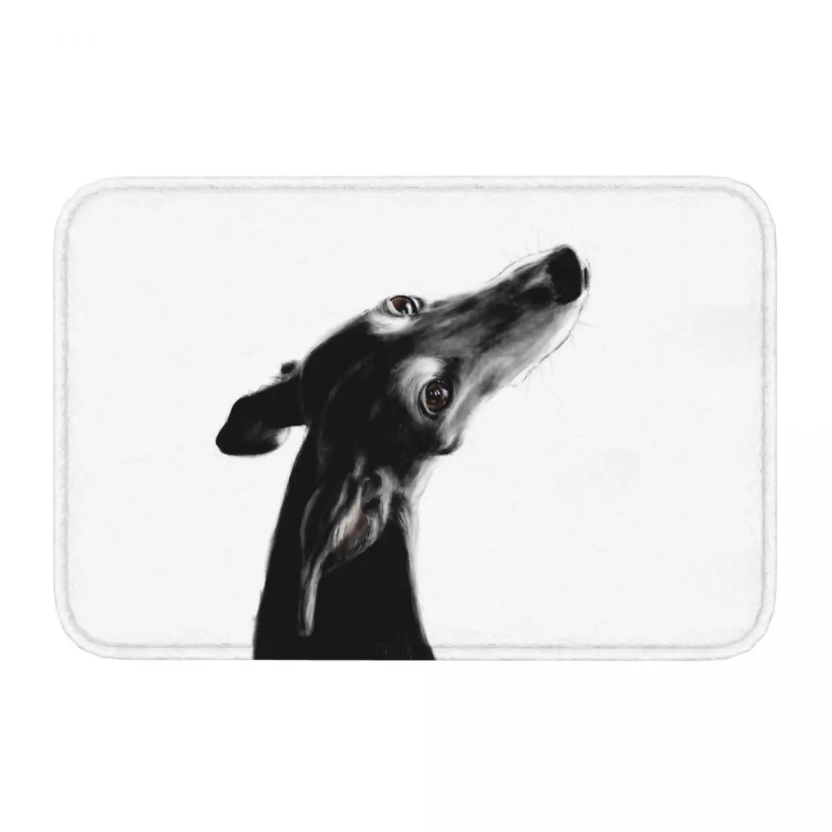 Greyhound Dog Bathroom Mat Always There White Doormat Living Room Carpet Entrance Door Rug Home Decor