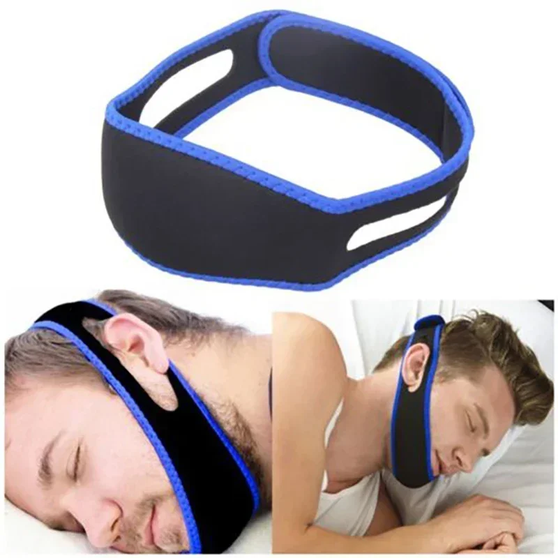 Neoprene Anti Snore Stop Snoring Chin Strap Belt Anti Apnea Jaw Solution Sleep Support Apnea Belt Sleeping Care Tools