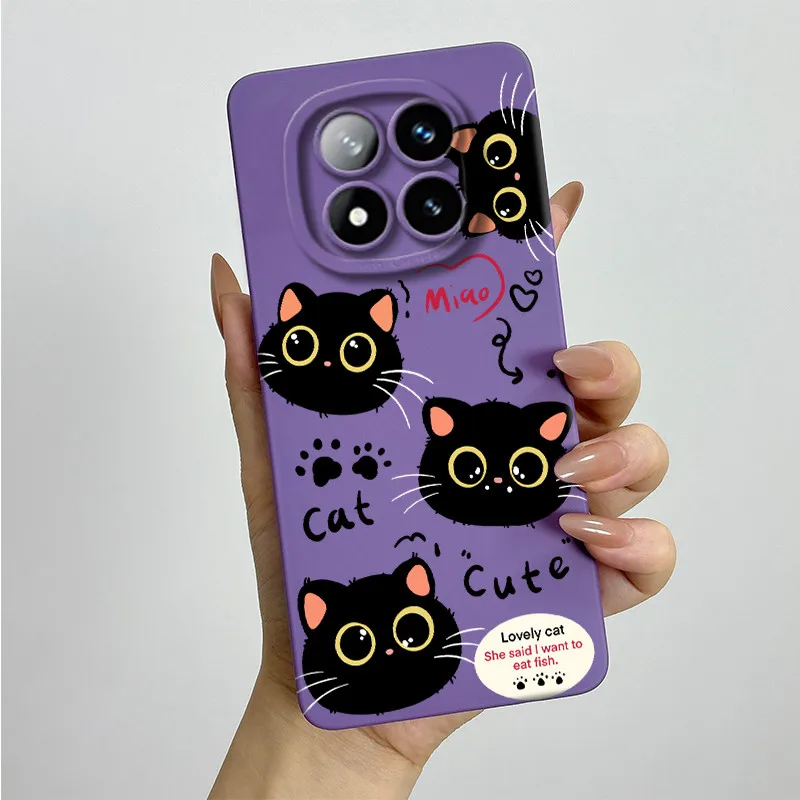 For Redmi Note 14 Pro Plus 5G Casing Note14 Pro+ 5G Soft Silicone Phone Case Sweet Painted Fashion Cartoon Printed Back Cover