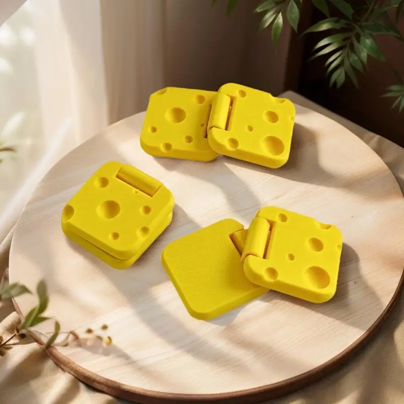 Pocket Sized Cheese Slider Fidget Toy Smooth Slide Flip Spin Adult Stress Relief