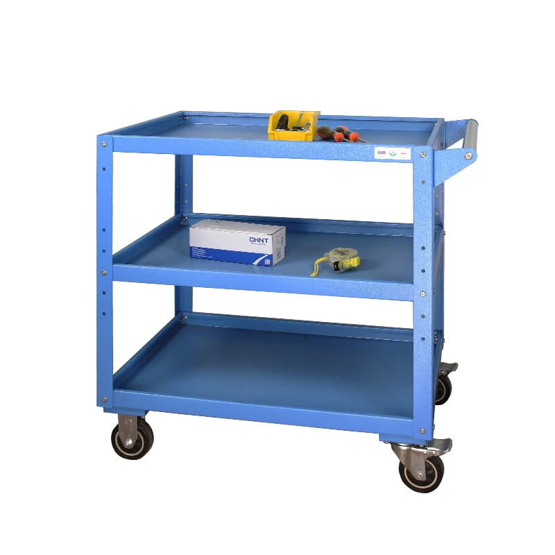 

Heavy-duty hardware tool cart Thickened universal wheel mobile multi-functional storage cart Turnaround handling