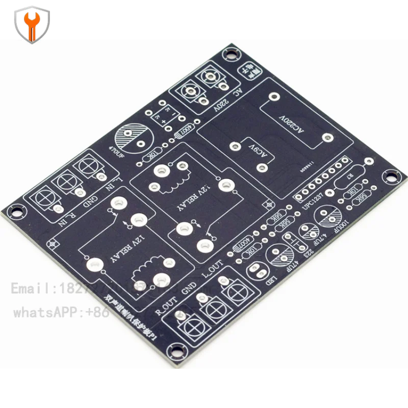 Vibration power amplifier audio speaker protection board UPC1237 eliminates the impact sound of the switch 220V power