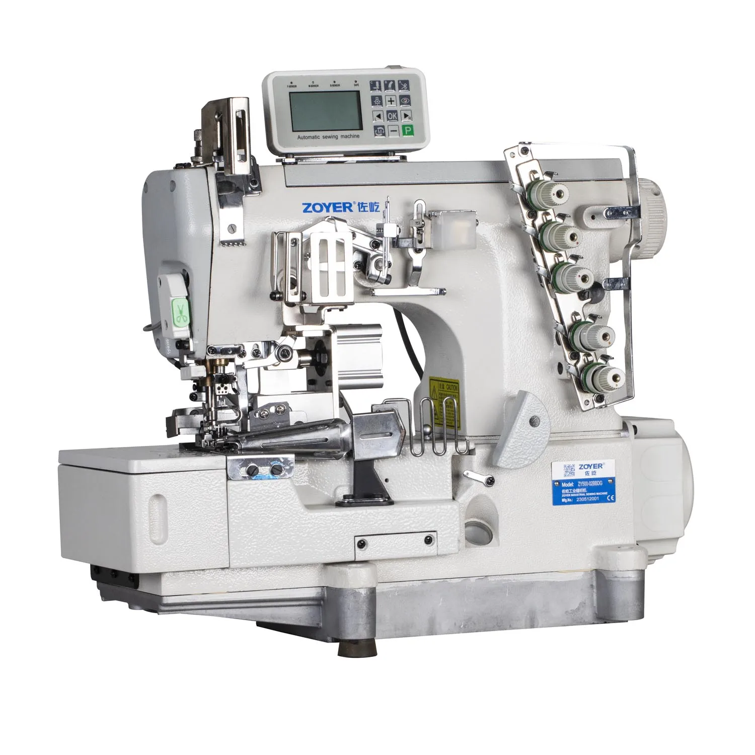 

Zoyer ZY500-02BBDG NEW Type High Speed Rolled-edging Interlock Sewing Machine With Cutter