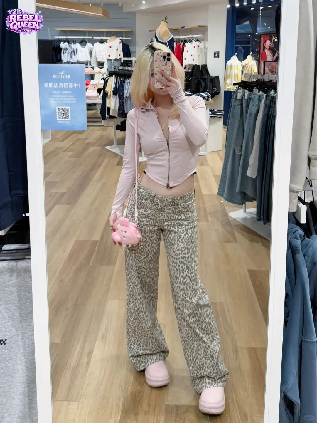 

Y2K Washed Leopard Low Rise Straight Leg Jeans Women American Vintage Baggy Denim Pants Sexy Streetwear Slimming Trendy Trousers