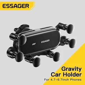 حامل هاتف السيارة Essager Gravity ، حامل مشبك تنفيس الهواء ، حامل الهاتف المحمول على حامل GPS للسيارة لأجهزة iPhone 14 و 13 و 12 Pro و Xiaomi أفضل 10 مبيعات غطاء محرك Amarok - No7