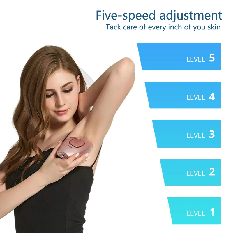 Protable Handheld IPL Laser Hair Removal Device Whole Body Leg Bikini Face Painless Permanent Depiladora