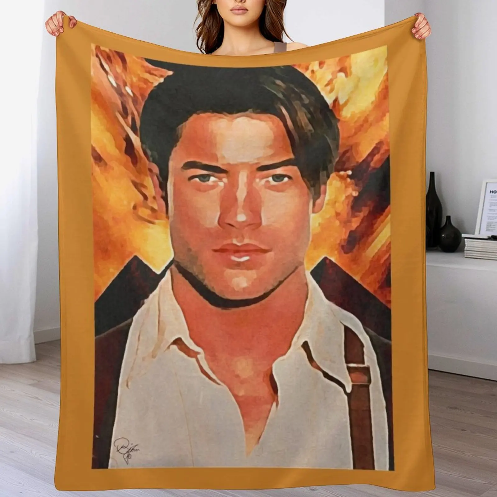 THE MUMMY - RICK Throw Blanket Travel Size Cozy Blanket for Plane Train