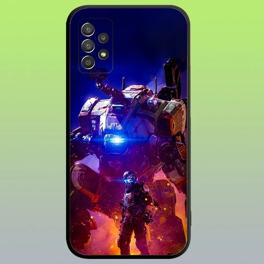 T-Titan-Fall 2 Cool Mecha Phone Case For Samsung Galaxy A20,A21s,A22,A31,A32,A52,A53,A72,73,A80,A91 Soft Black Cover