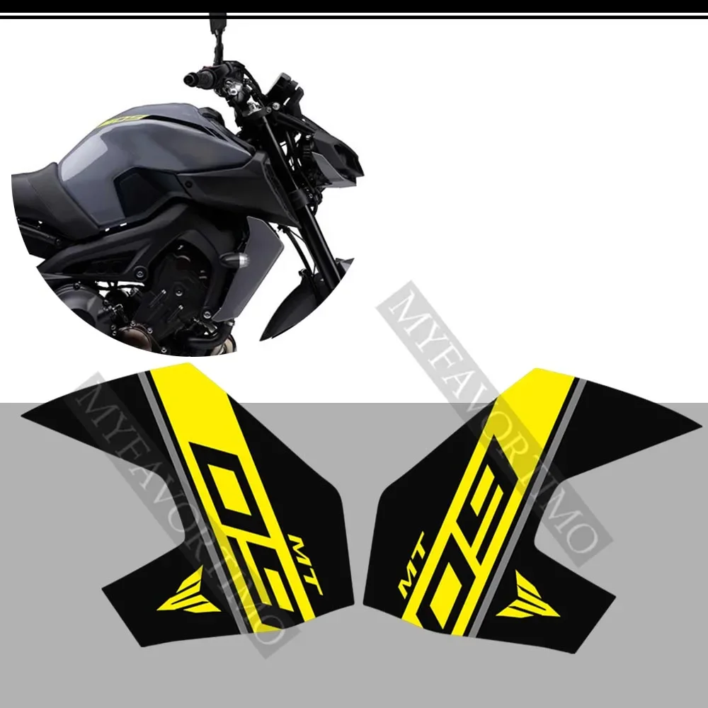 

For Yamaha MT09 MT FZ 09 Stickers Tank Pad Protector Fairing Motorcycle Knee Decal Fender Windshield 2016 2017 2018 2019 2020